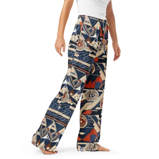 Nautical Circuit on a Women's Pajama Pants