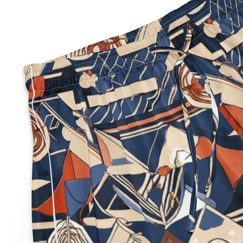 Nautical Circuit on Women's Pajama Shorts — Product details