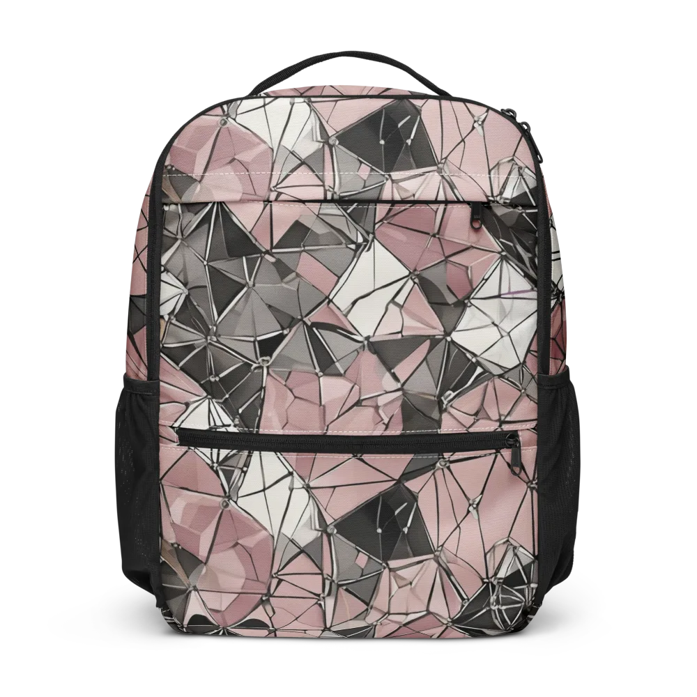 Rose Quartz Shatter on Utility Backpack — Front