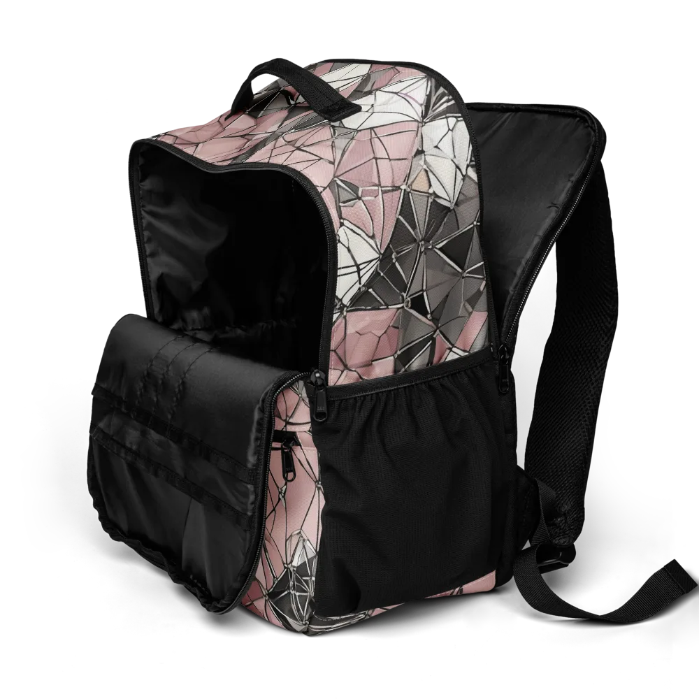 Rose Quartz Shatter on Utility Backpack — Product details 2