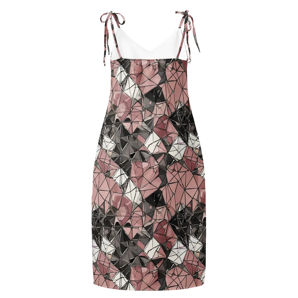 Rose Quartz Shatter on Slip Dress — Back