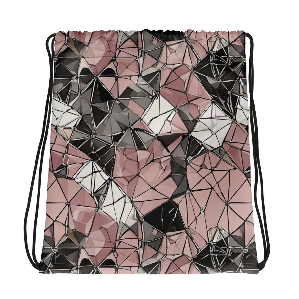 Rose Quartz Shatter on Drawstring Bag — Photo