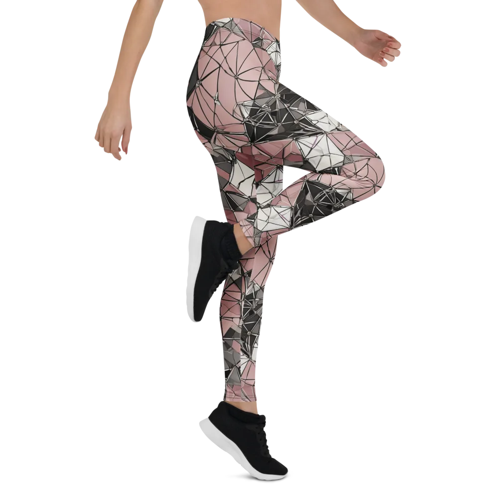 Rose Quartz Shatter on Leggings — Right
