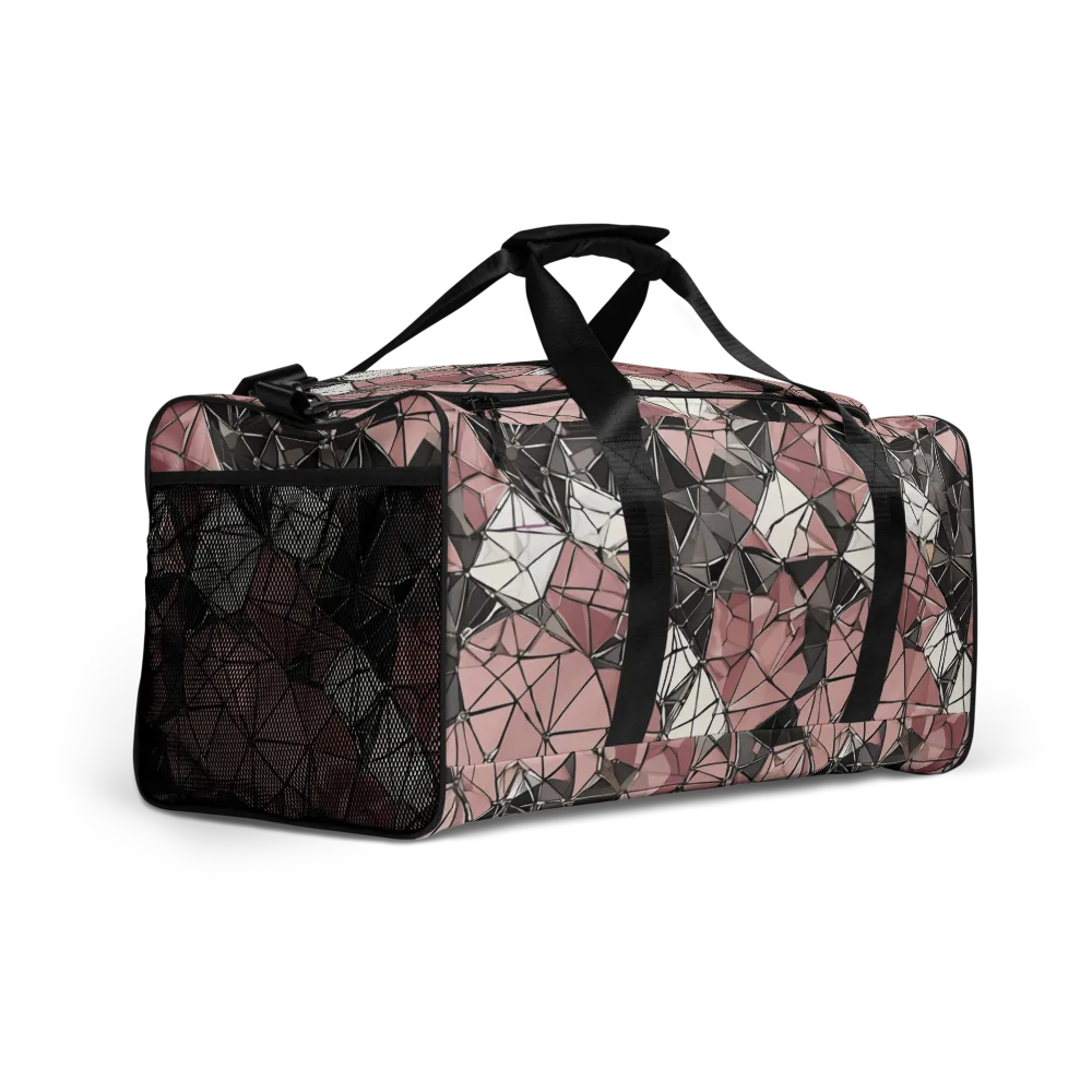 Rose Quartz Shatter on Duffle Bag — Right Front
