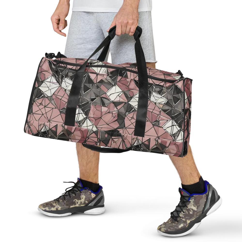 Rose Quartz Shatter on Duffle Bag — Front
