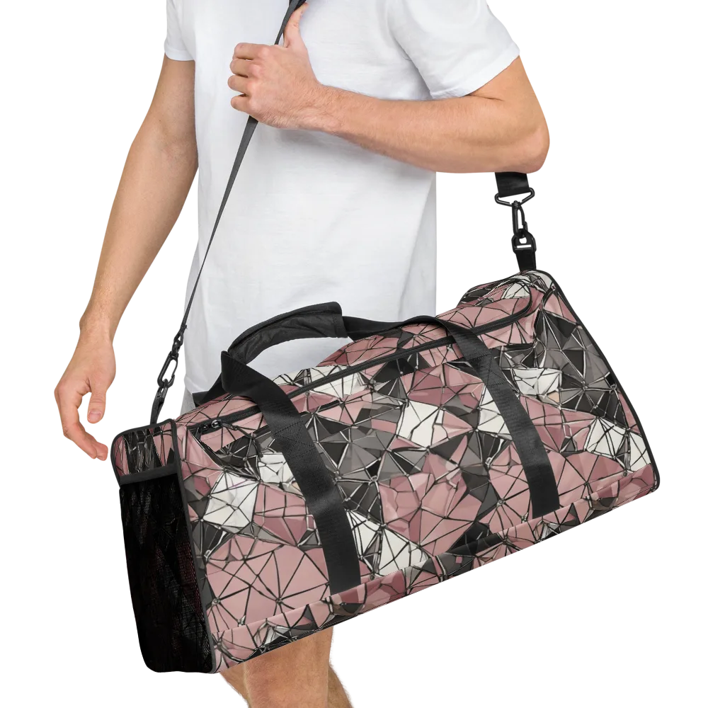 Rose Quartz Shatter on Duffle Bag — Right Front