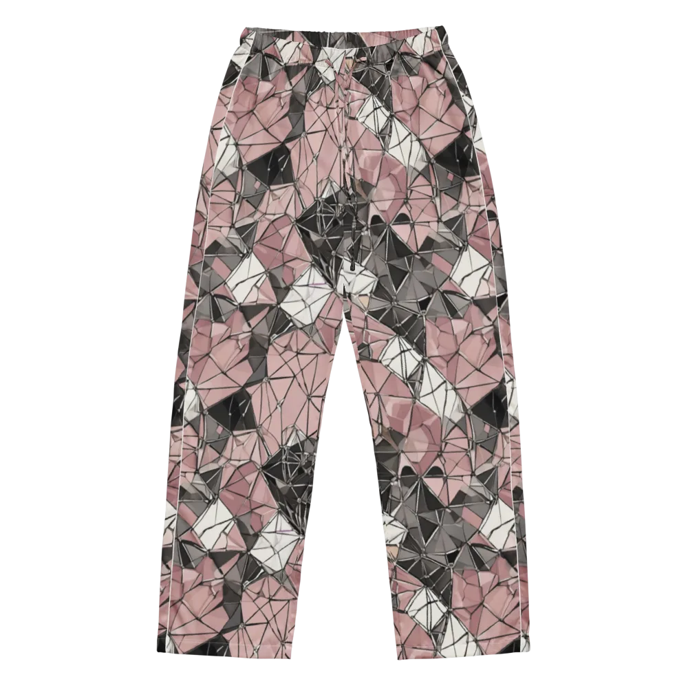 Rose Quartz Shatter on Women's Pajama Pants — Front