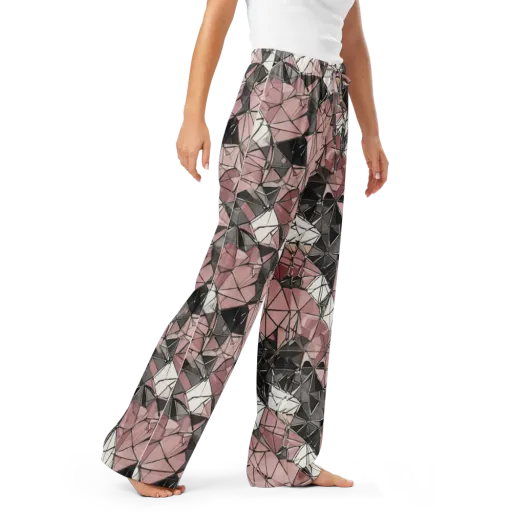 Rose Quartz Shatter on a Women's Pajama Pants