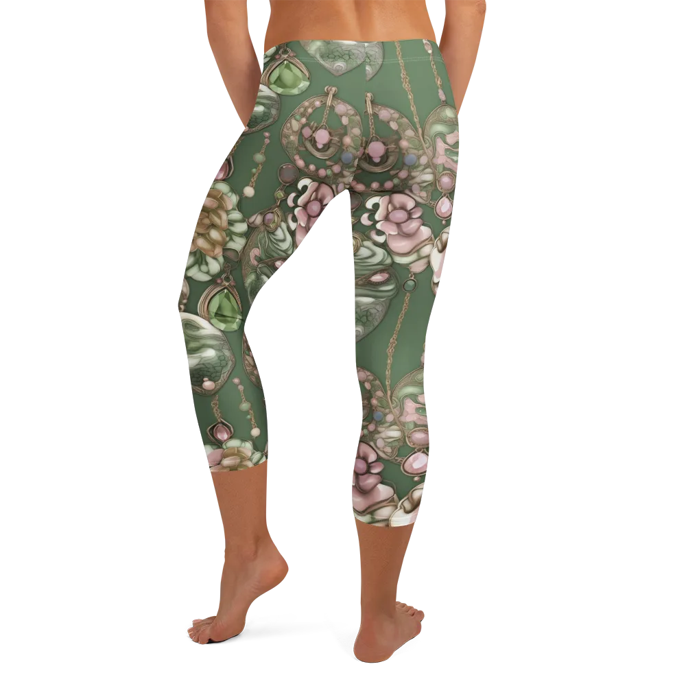 Mosslight Bijou on Capri Leggings — Back