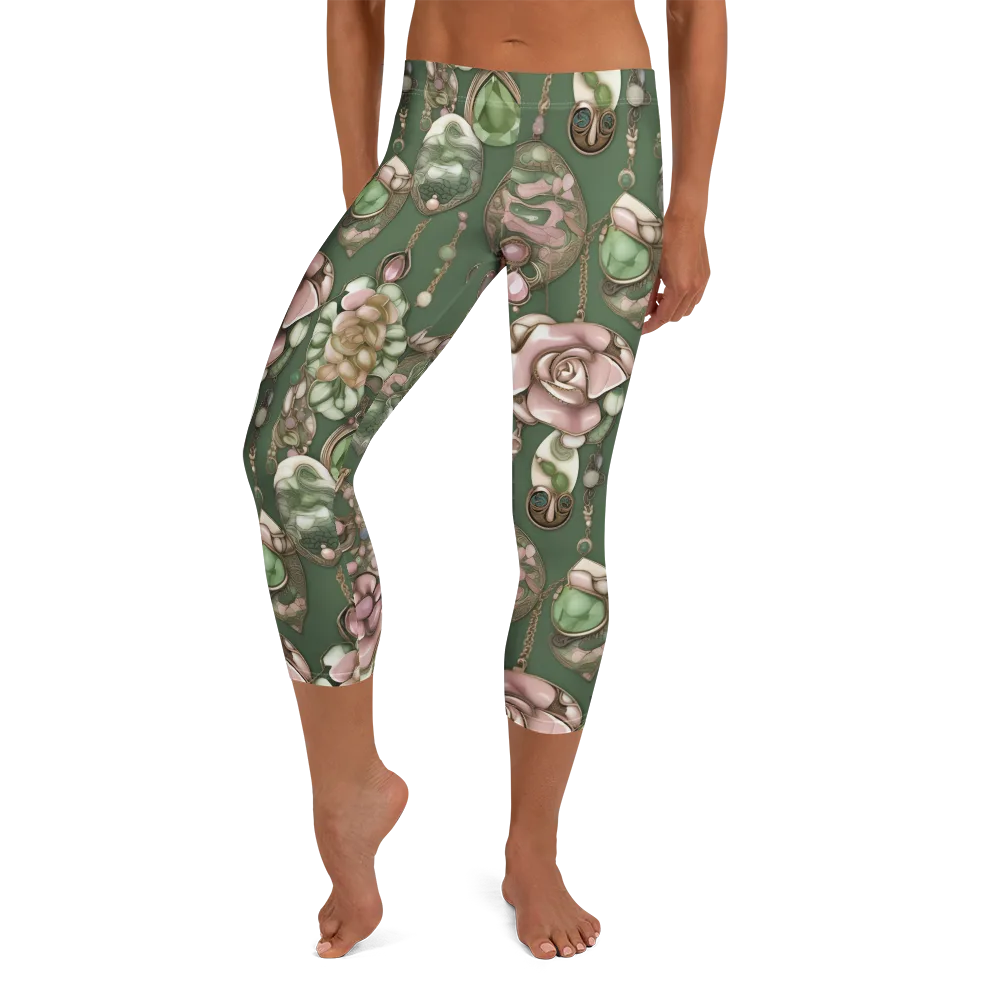 Mosslight Bijou on Capri Leggings — Front