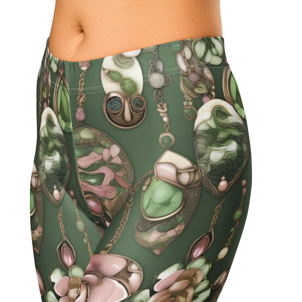 Mosslight Bijou on Capri Leggings — Zoomed-in