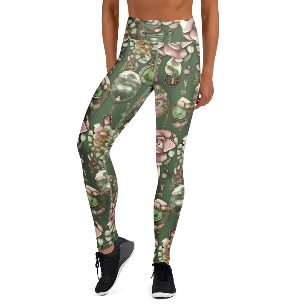 Mosslight Bijou on Yoga Leggings — Front