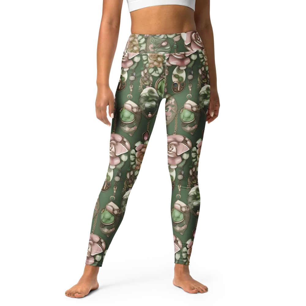 Mosslight Bijou on Yoga Leggings — Front