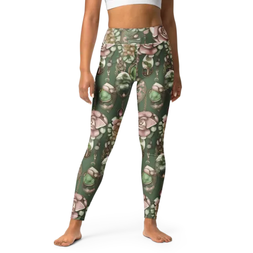 Mosslight Bijou on a Yoga Leggings