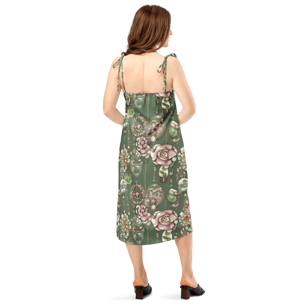 Mosslight Bijou on Slip Dress — Back