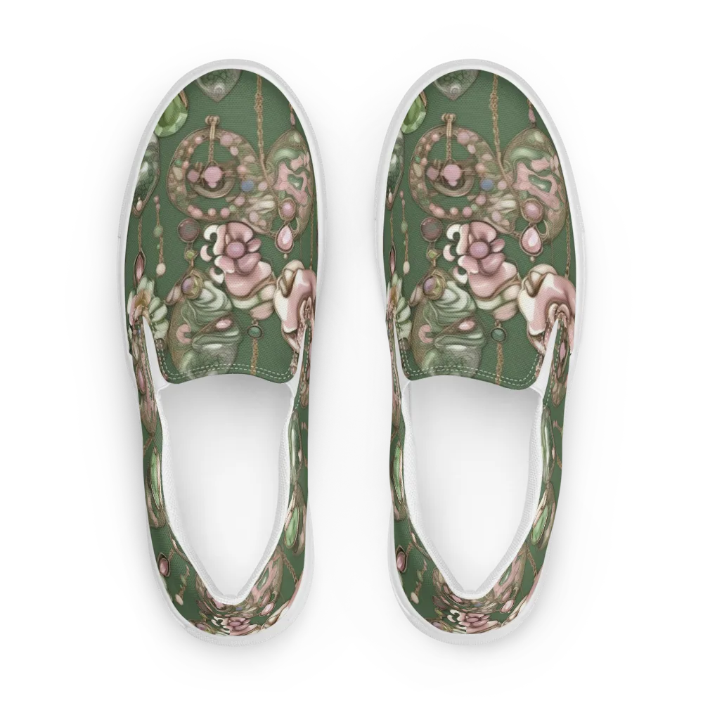 Mosslight Bijou on Men's Slip-On Canvas Shoes — Front