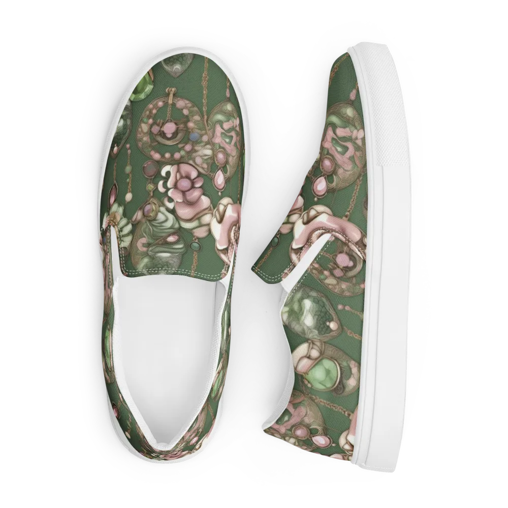 Mosslight Bijou on Men's Slip-On Canvas Shoes — Front