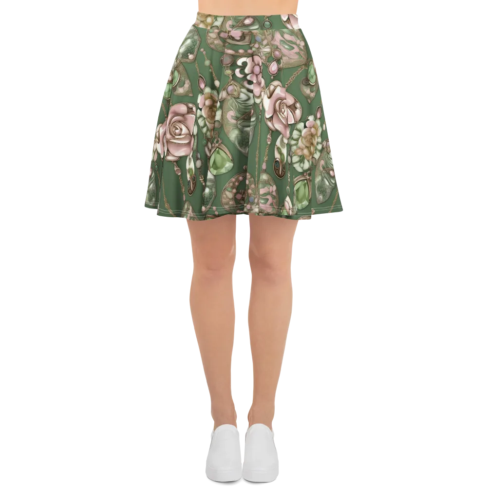 Mosslight Bijou on Skater Skirt — Front