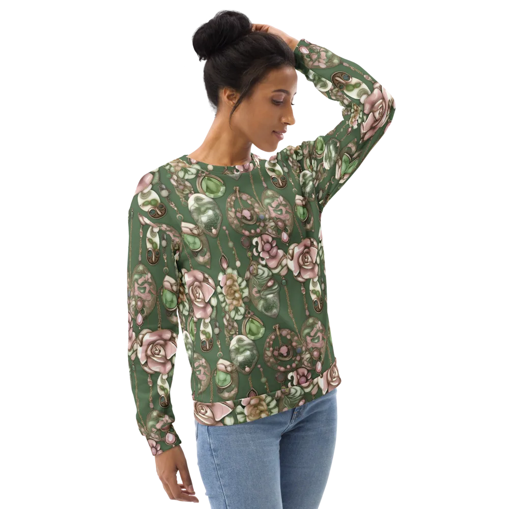 Mosslight Bijou on Sweatshirt — Right Front