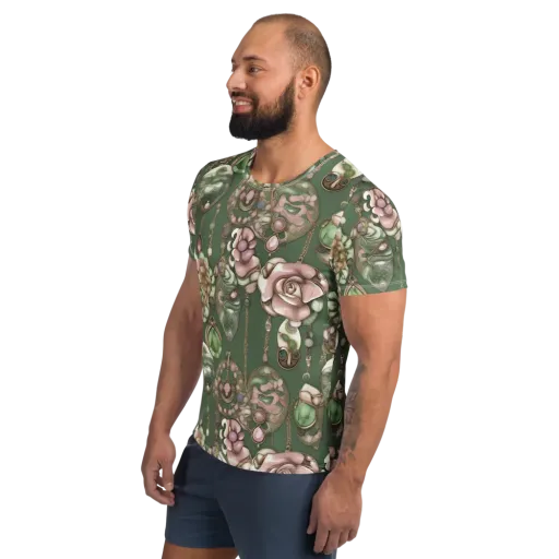 Mosslight Bijou on a Men's Athletic T-Shirt