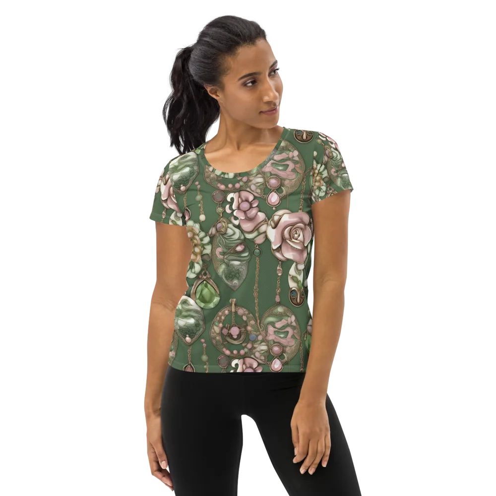 Mosslight Bijou on Women's Athletic T-Shirt — Front