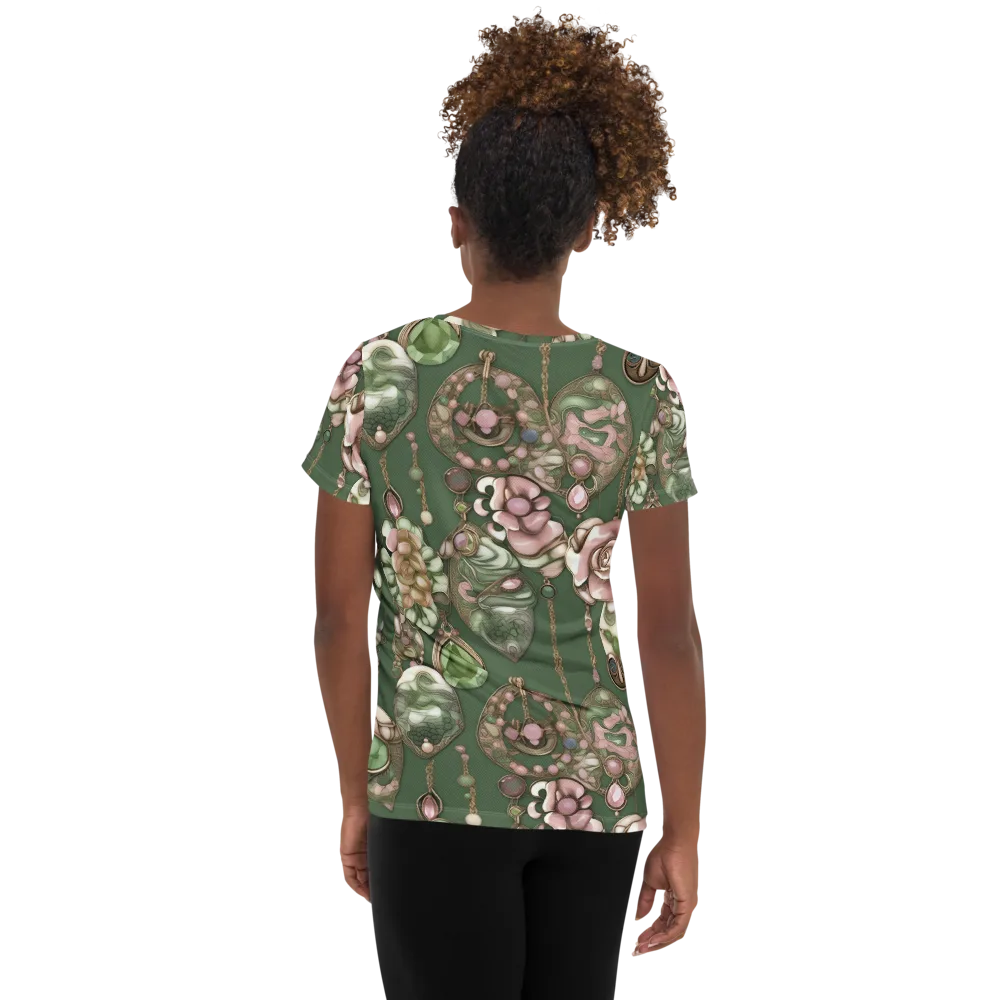 Mosslight Bijou on Women's Athletic T-Shirt — Back