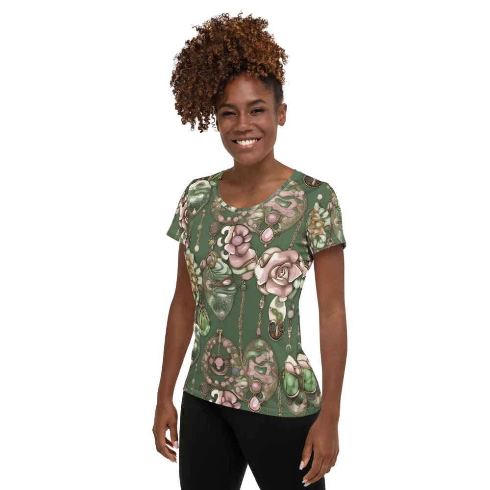 Mosslight Bijou on Women's Athletic T-Shirt — Left