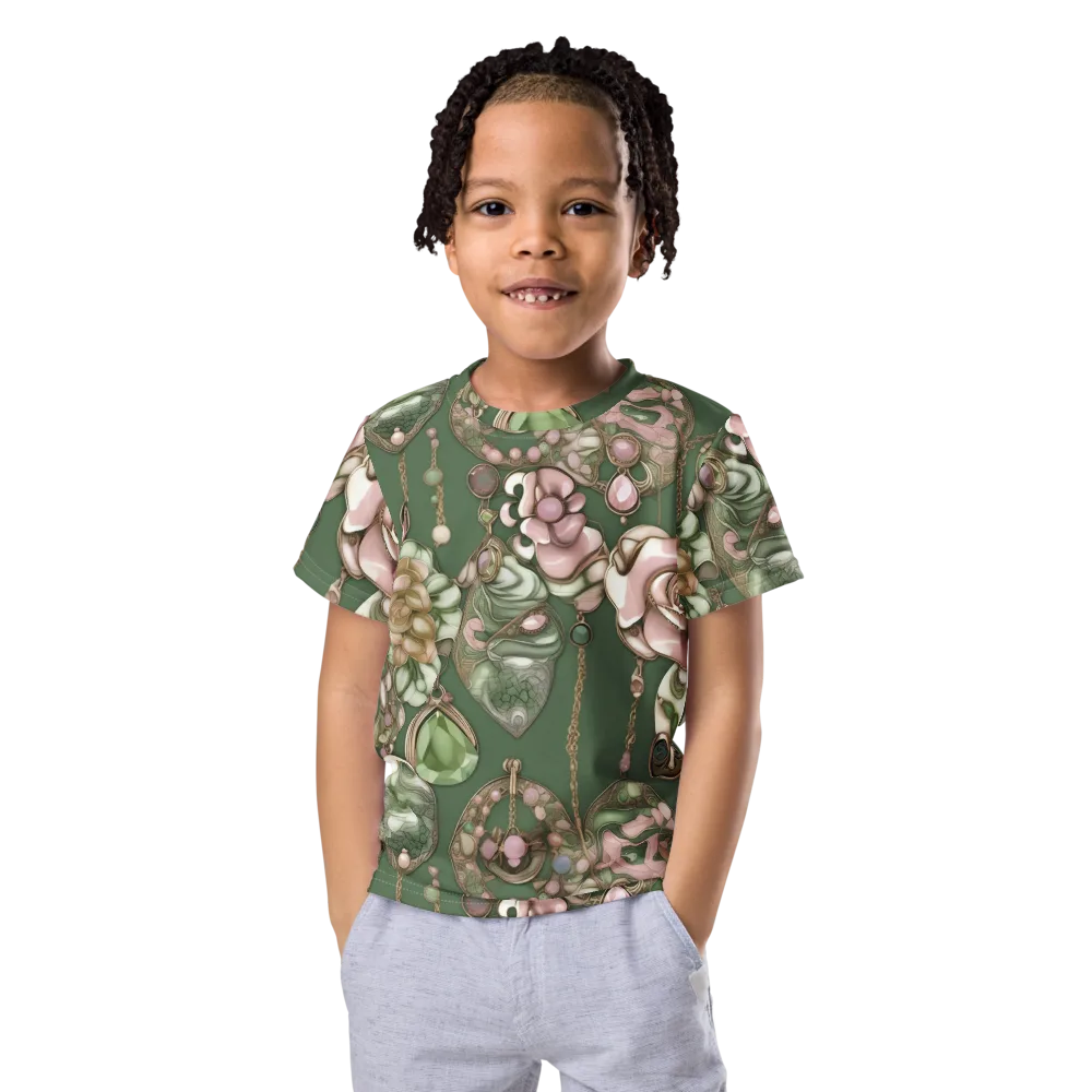 Mosslight Bijou on Kids Crew Neck T-Shirt — Front