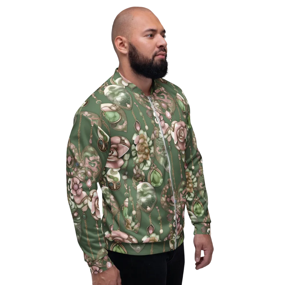 Mosslight Bijou on Bomber Jacket — Right
