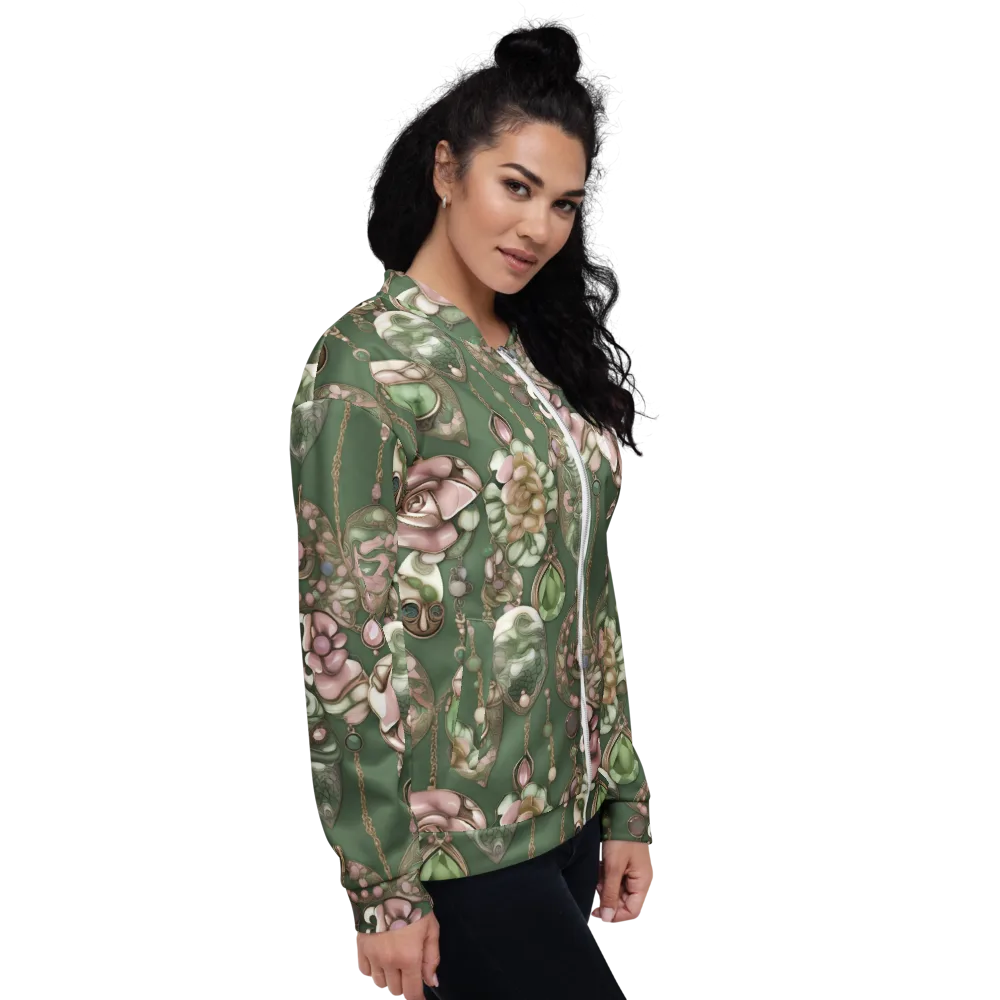 Mosslight Bijou on Bomber Jacket — Right