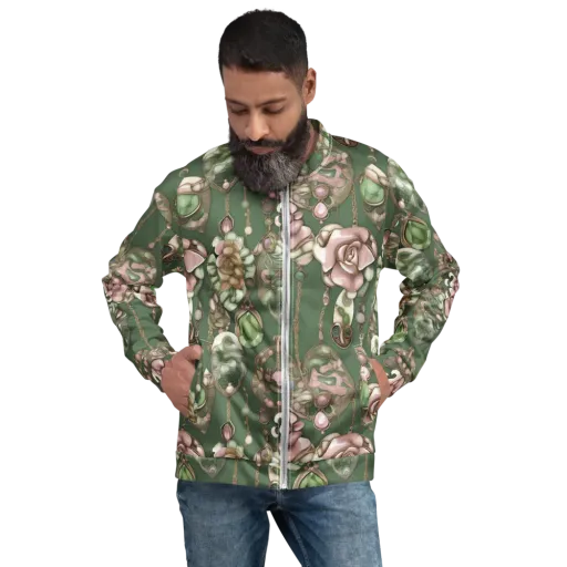 Mosslight Bijou on a Bomber Jacket