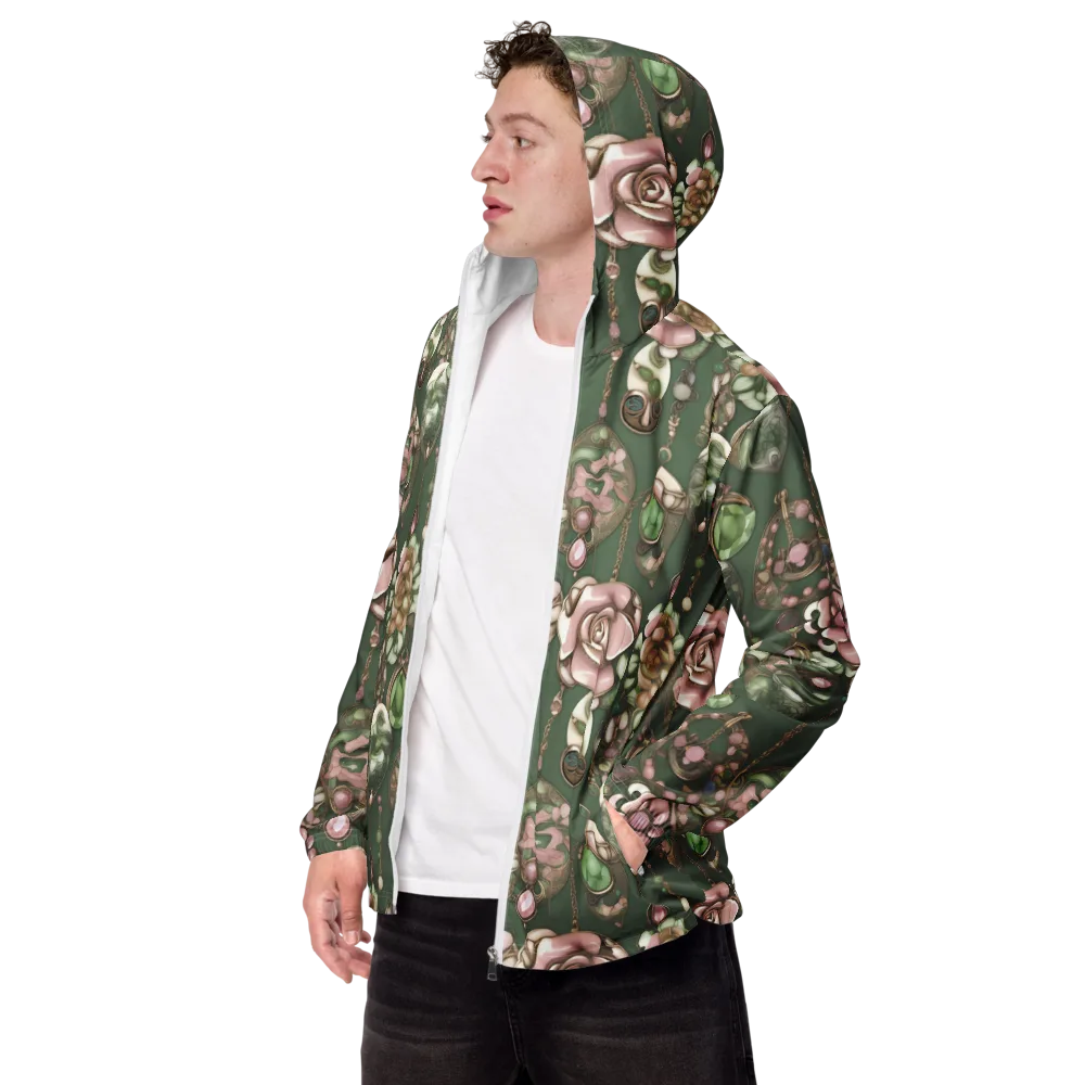 Mosslight Bijou on Men's Windbreaker — Left Front