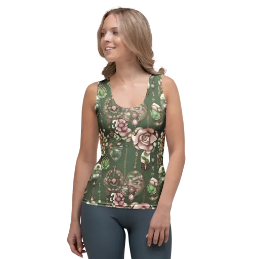 Mosslight Bijou on a Women's Tank Top