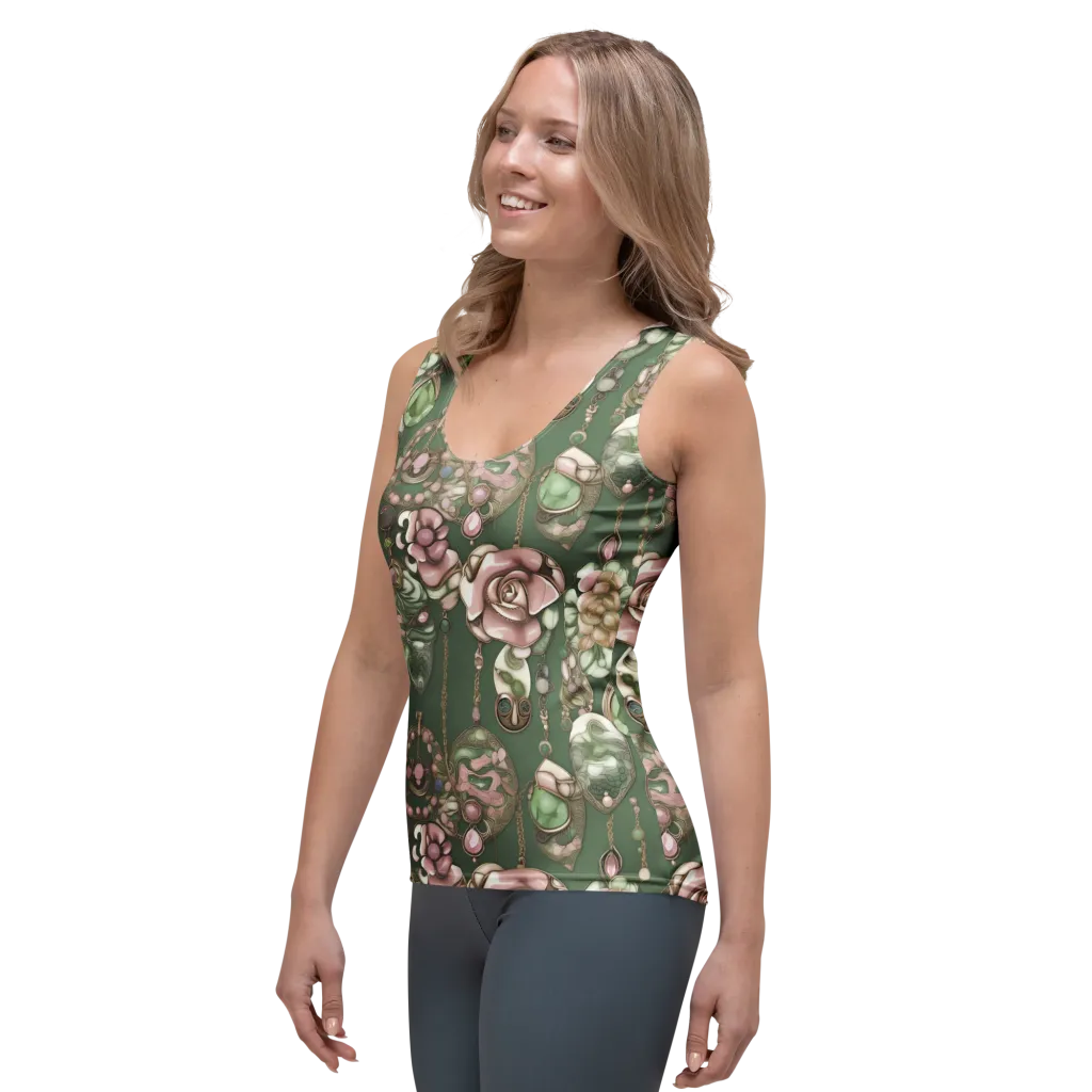 Mosslight Bijou on Women's Tank Top — Left Front