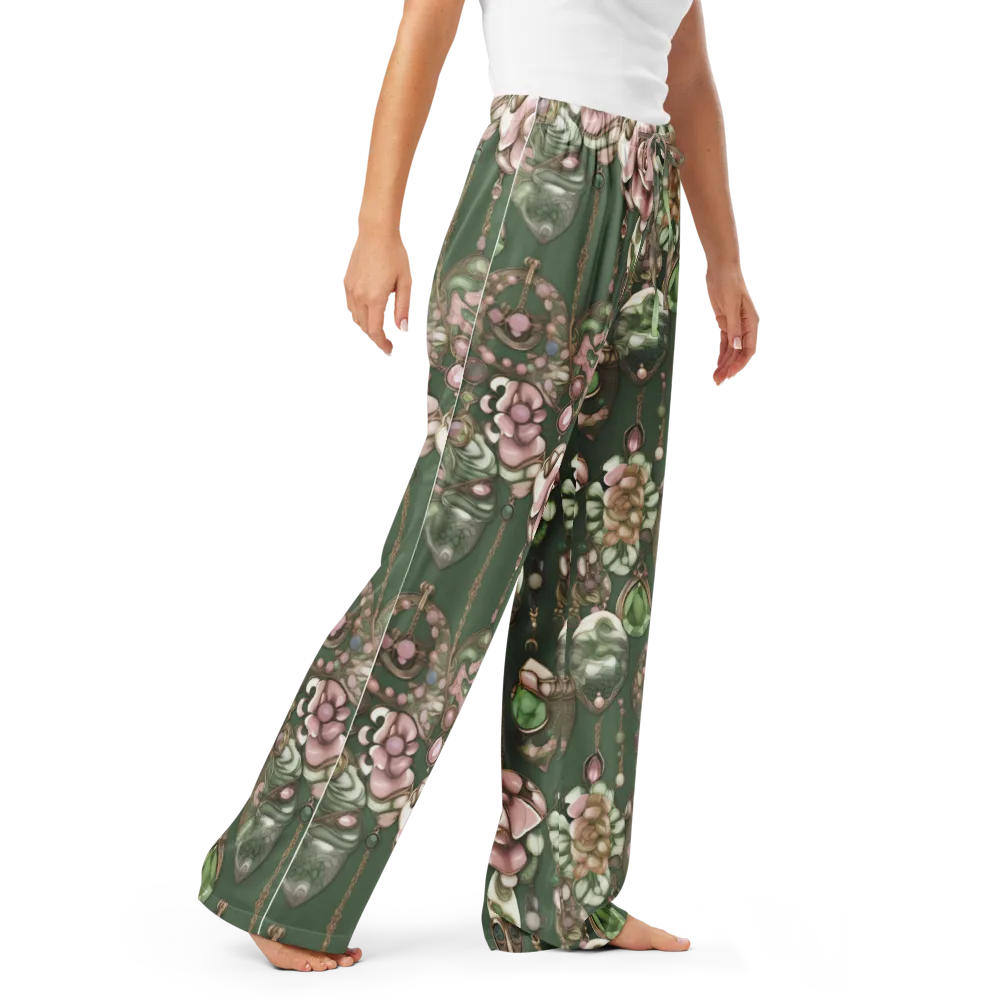 Mosslight Bijou on Women's Pajama Pants — Right Front