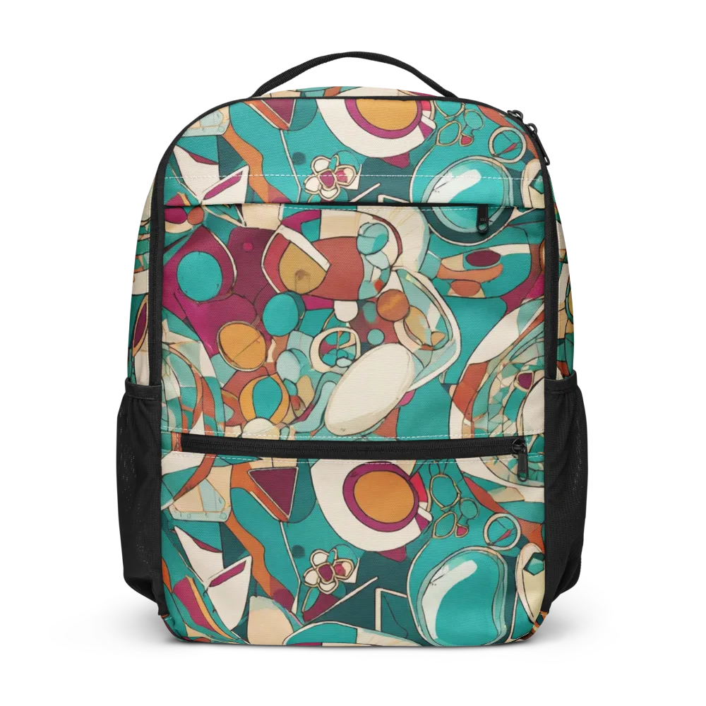 Citrus Geometry on Utility Backpack — Front