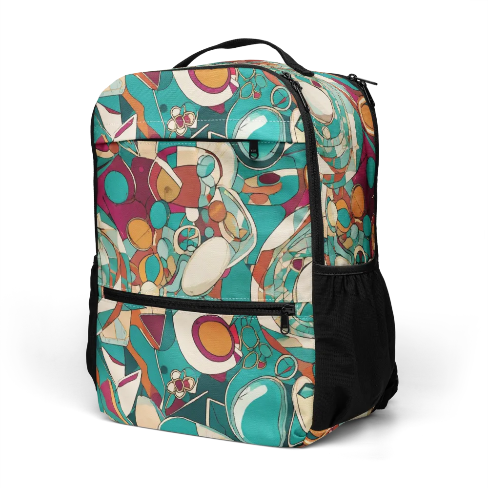 Citrus Geometry on Utility Backpack — Left Front