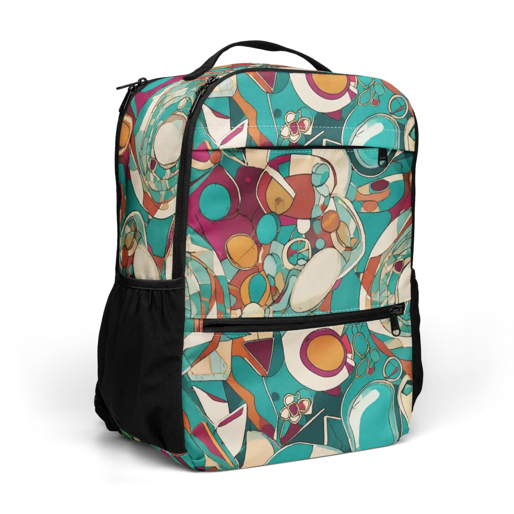 Citrus Geometry on Utility Backpack — Right Front
