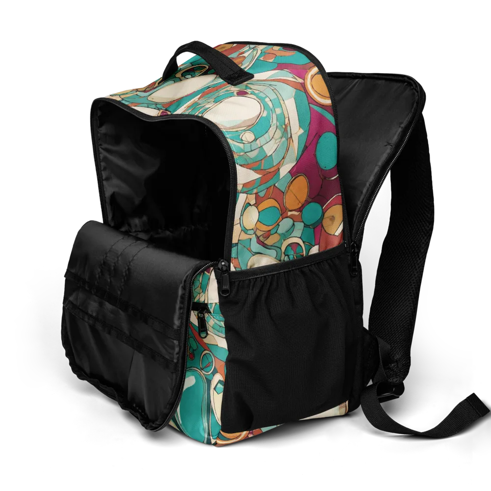 Citrus Geometry on Utility Backpack — Product details 2