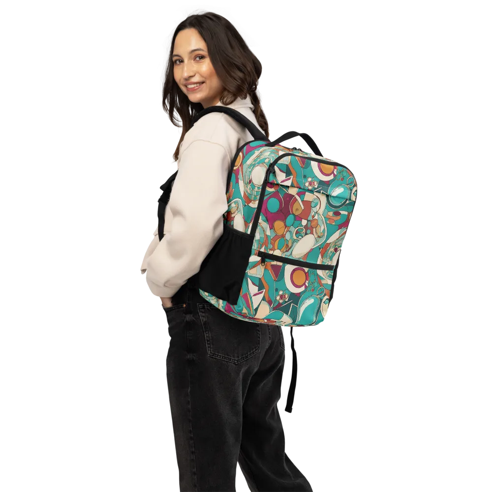 Citrus Geometry on Utility Backpack — Back
