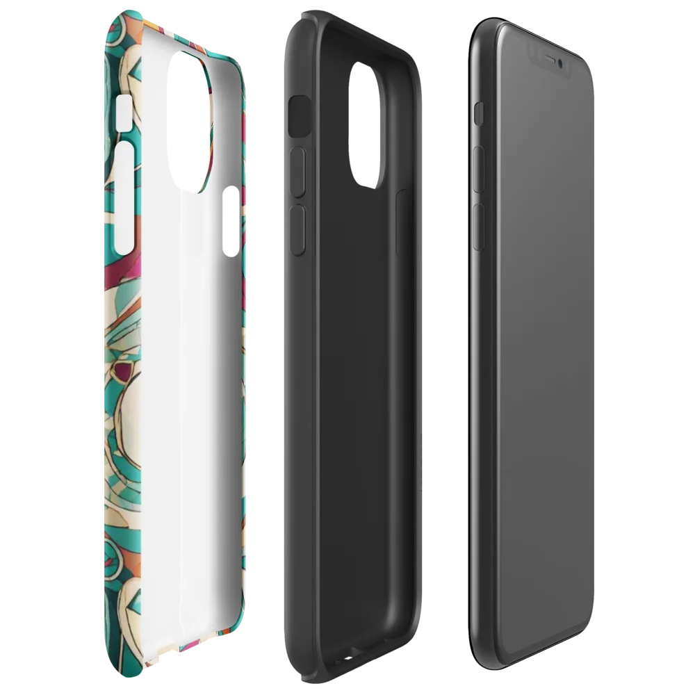Citrus Geometry on Tough Case for iPhone® — Right