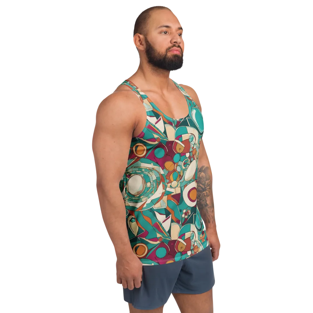 Citrus Geometry on Men's Tank Top — Right Front