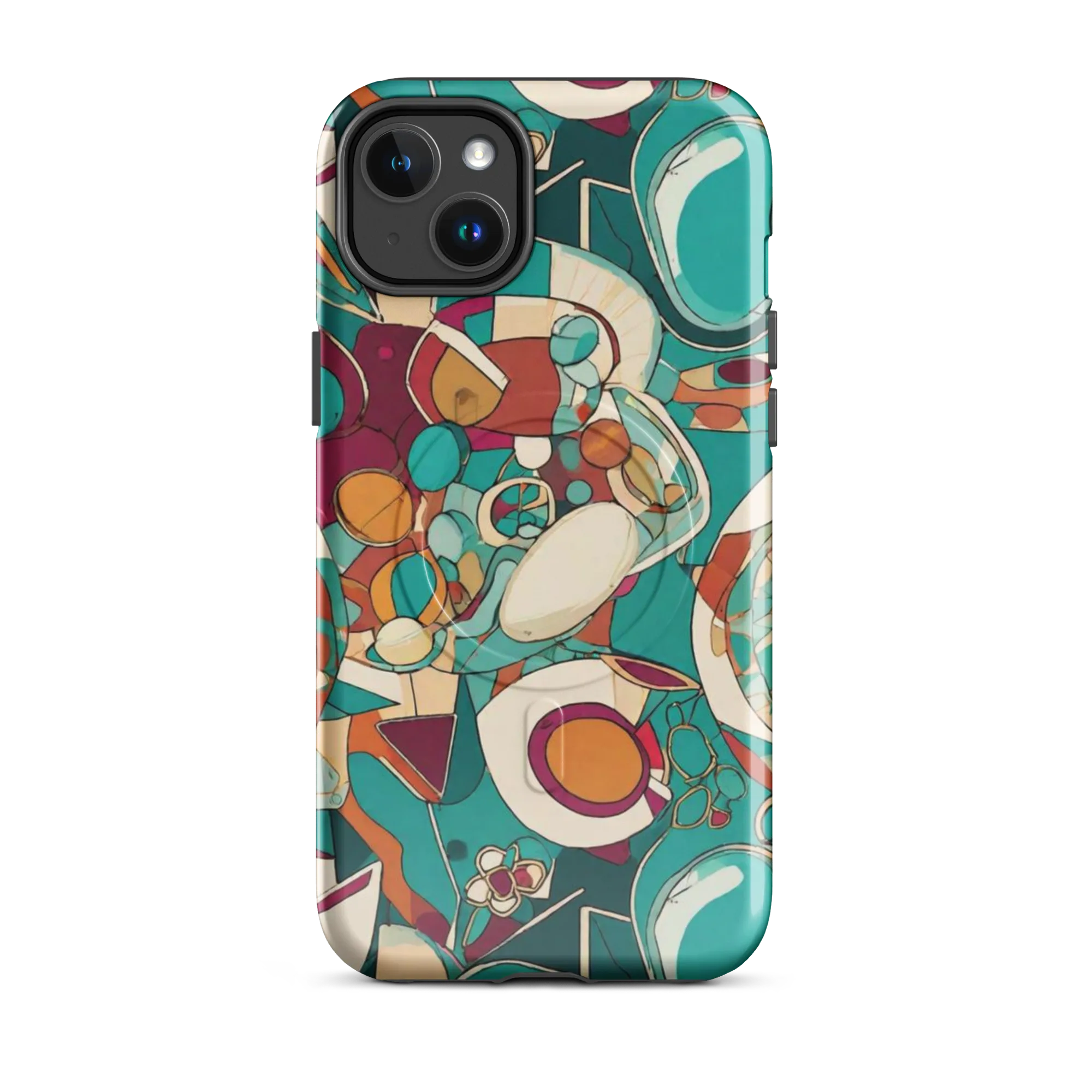 Citrus Geometry on MagSafe Tough Case for iPhone® — Front