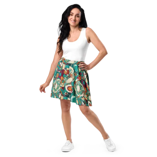 Citrus Geometry on a Skater Skirt
