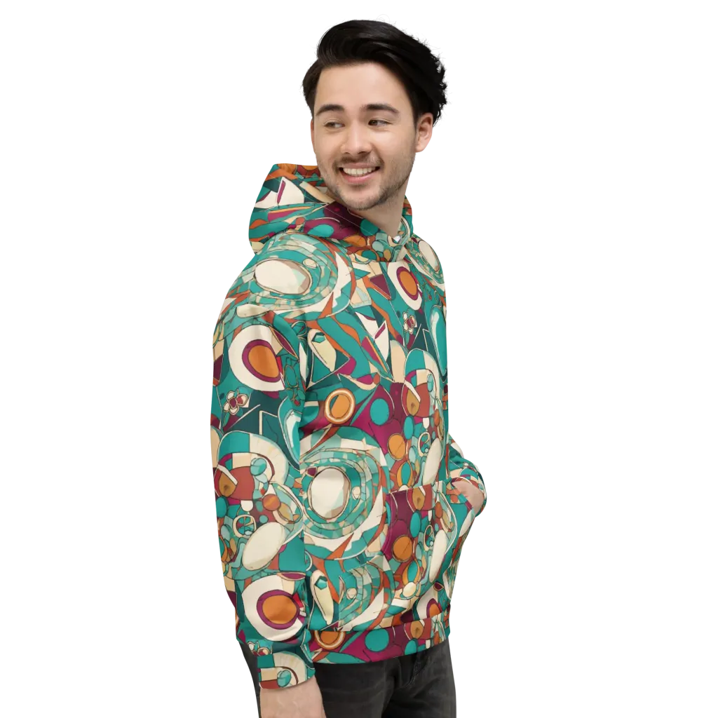 Citrus Geometry on Hoodie — Right