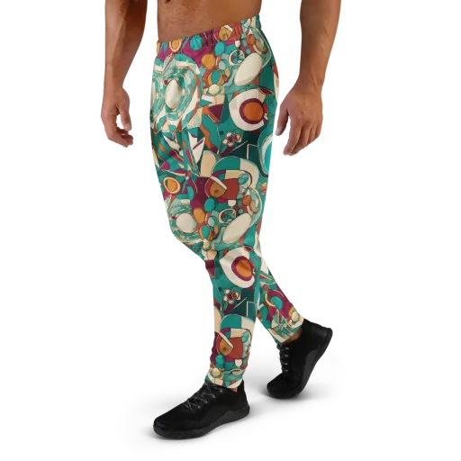 Citrus Geometry on a Men's Joggers