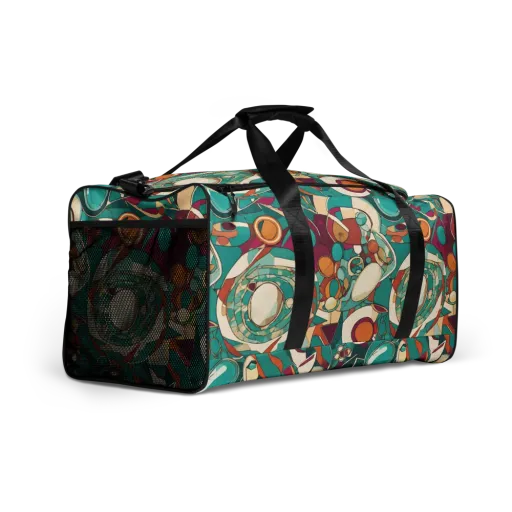 Citrus Geometry on a Duffle Bag