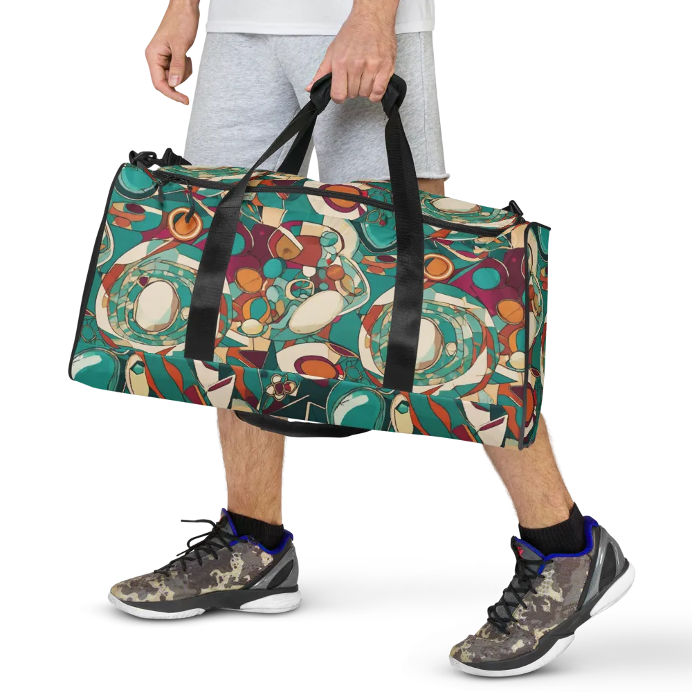 Citrus Geometry on Duffle Bag — Front