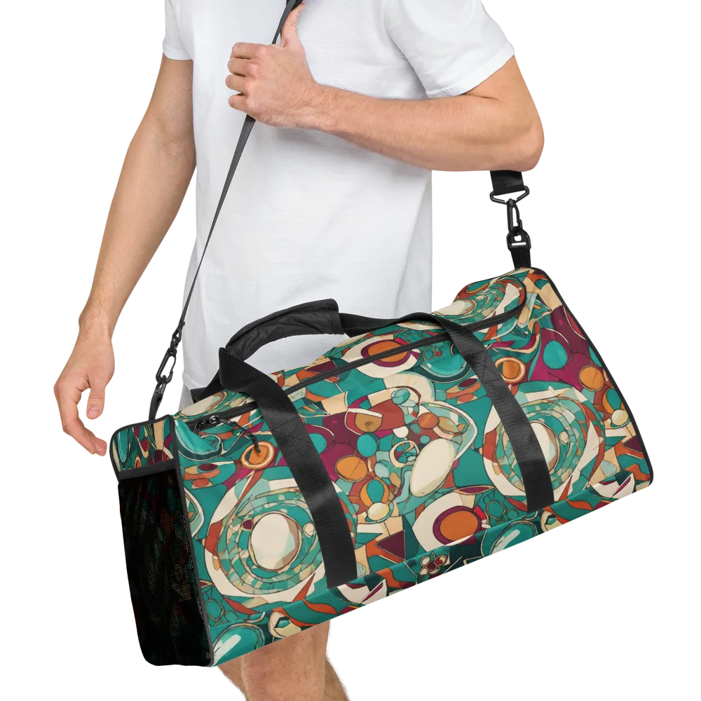 Citrus Geometry on Duffle Bag — Right Front