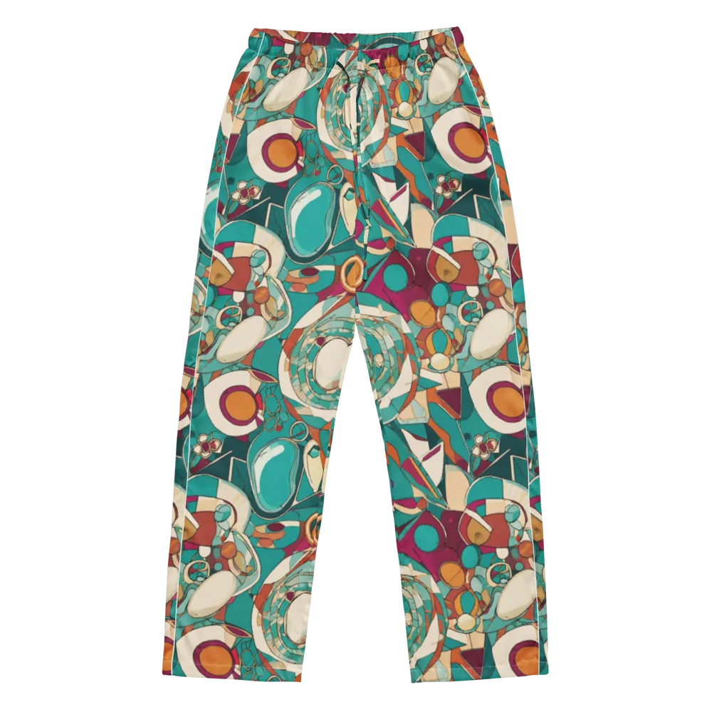 Citrus Geometry on Women's Pajama Pants — Front